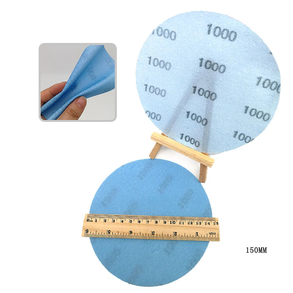 5" 6" Wet & Dry Sanding Discs Orbital Sander Sandpaper Pads Hook Loop P600-P5000