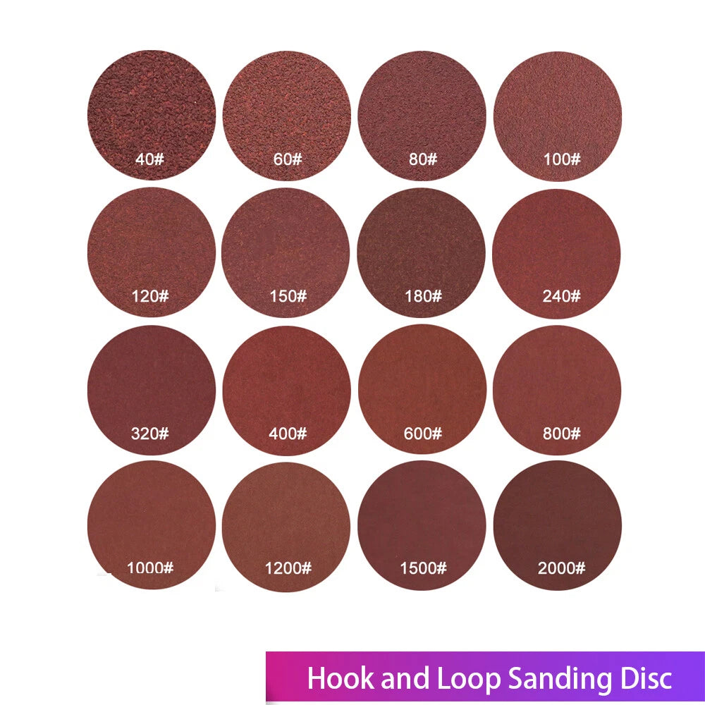 6 inch Sanding Discs 40- 2000 Grit Orbital Round Sand Paper Pads 150mm Hook Loop