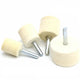 6mm 4" Shank 20-40mm Pad Wool Felt Polishing Buffing Wheel Grinding Head Metals Rotary Tools Wheels Tool Drill Electric Grinder