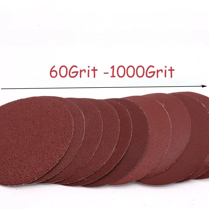 100mm Sanding Discs Pads Sandpaper 4 inch Orbital Hook and Loop Grit 60-1000