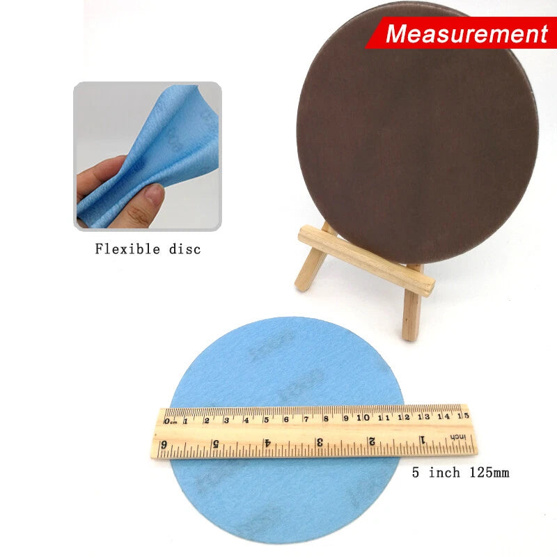 5" 6" Wet & Dry Sanding Discs Orbital Sander Sandpaper Pads Hook Loop P600-P5000