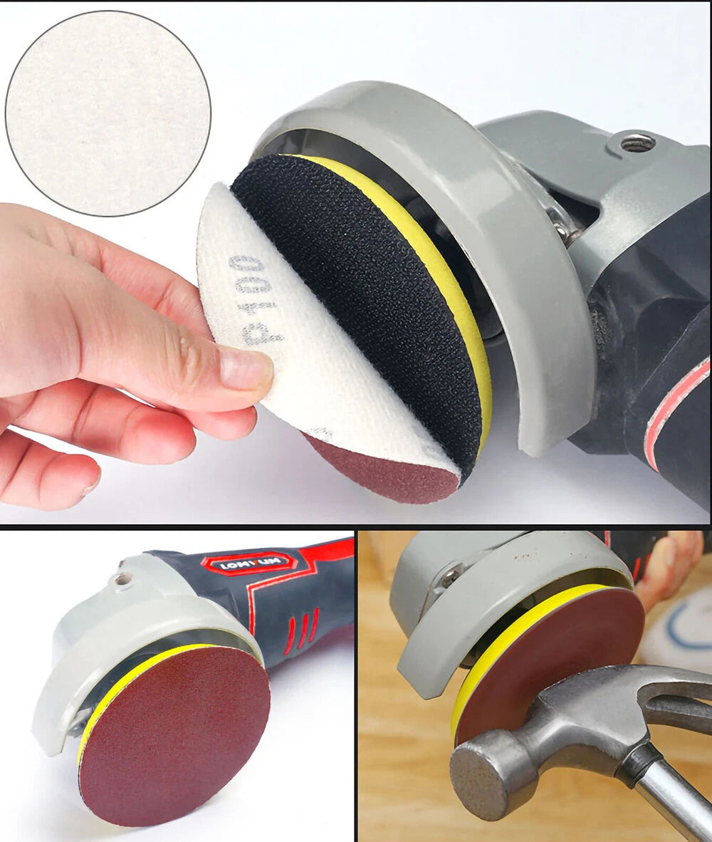 Hook & Loop Sanding Discs 3"-7" Grit 60 - 2000 Abrasive Grinding Sandpaper