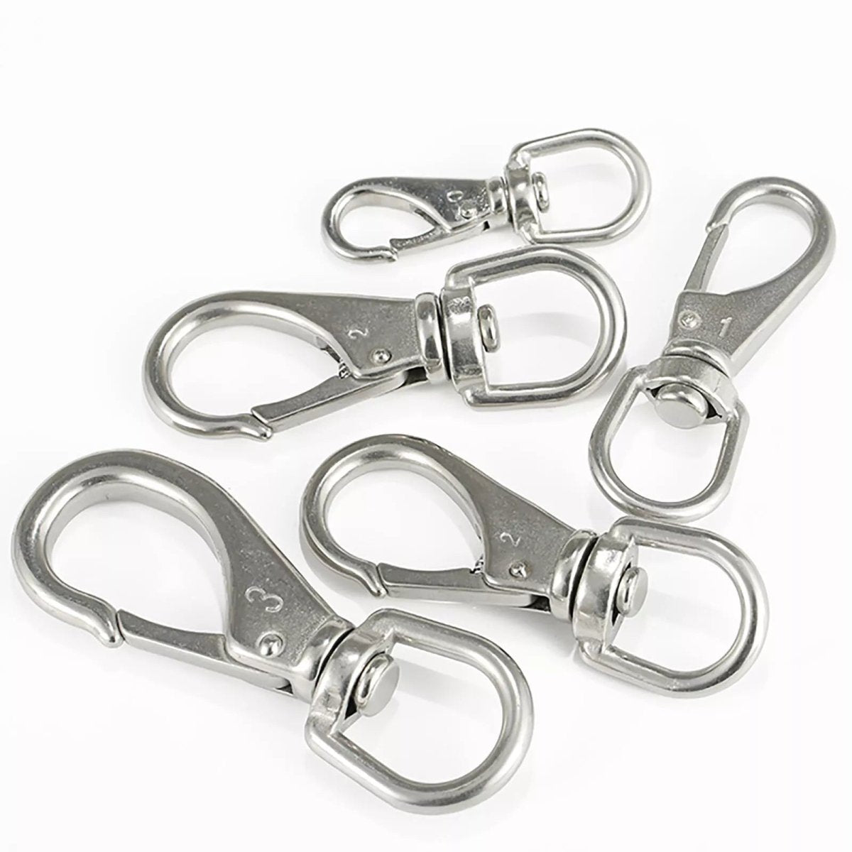 304 Stainless Steel Swivel Eye Snap Hooks M4 M5 M6 M7 - HomeDIYer