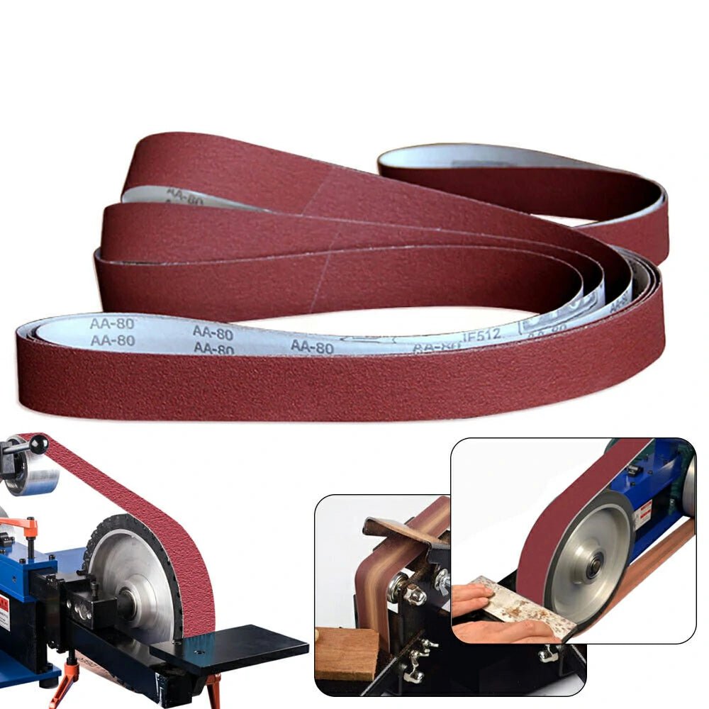 50x2100mm Sanding Belts 150/180/240/320 Grit Belt Sander Sandpaper For Belt Sander Polishing Machine Abrasive Tools - HomeDIYer