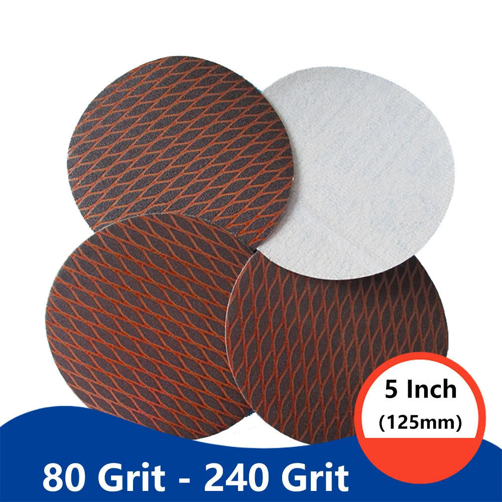 NCA Sandpaper Disc 5 Inch£¨125mm£© 80 - 240 Grit Hook & Loop Sand Polish Sandpaper