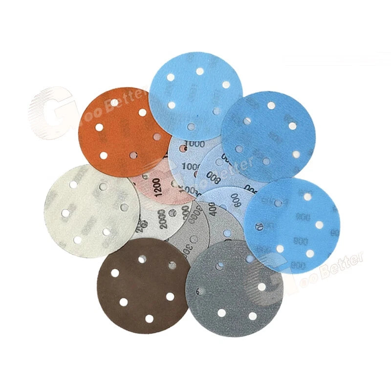 FV Soft Film Sandpaper 125mm/150mm Wet and Dry Sanding Discs 600 - 5000 Grit