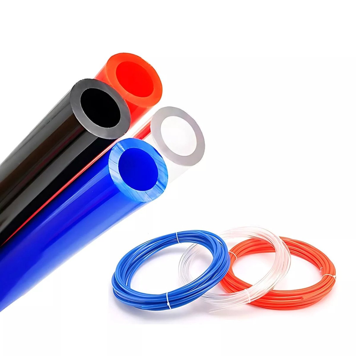 Polyurethane Flexible Tubing Pneumatic PU Pipe Tube Hose - Air Chemical Fuel Oil Length 1 m - HomeDIYer