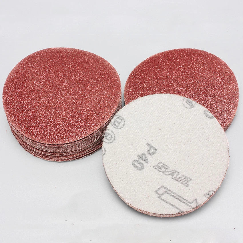 3'' 75mm Round Sanding Disc Hook Loop 60-2000 Mixed Grit Sandpaper Polishing Pad