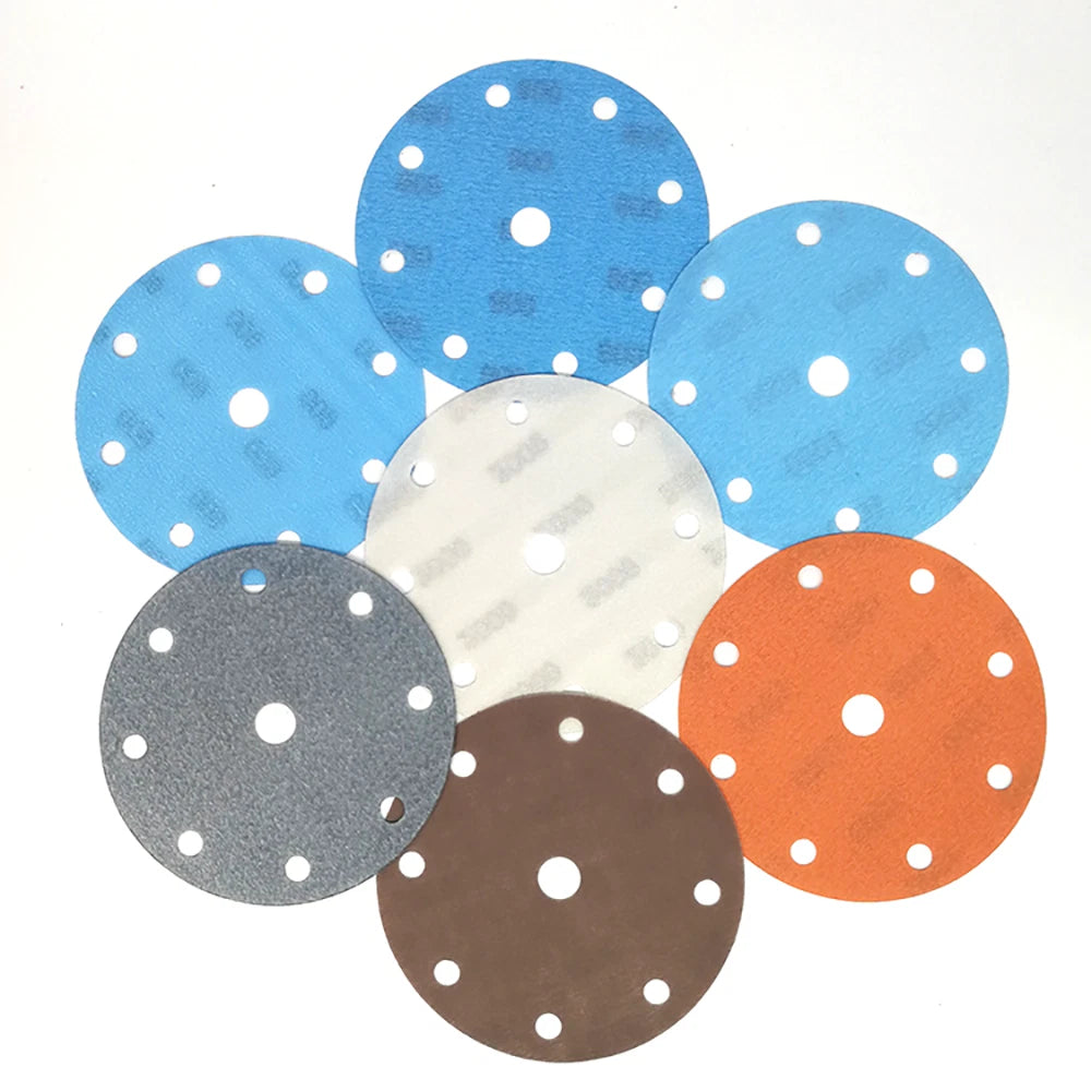 6 Inch 150mm FV Sanding Discs 600-4000 Grit Orbital Sander Pads 9 Hole Sandpaper