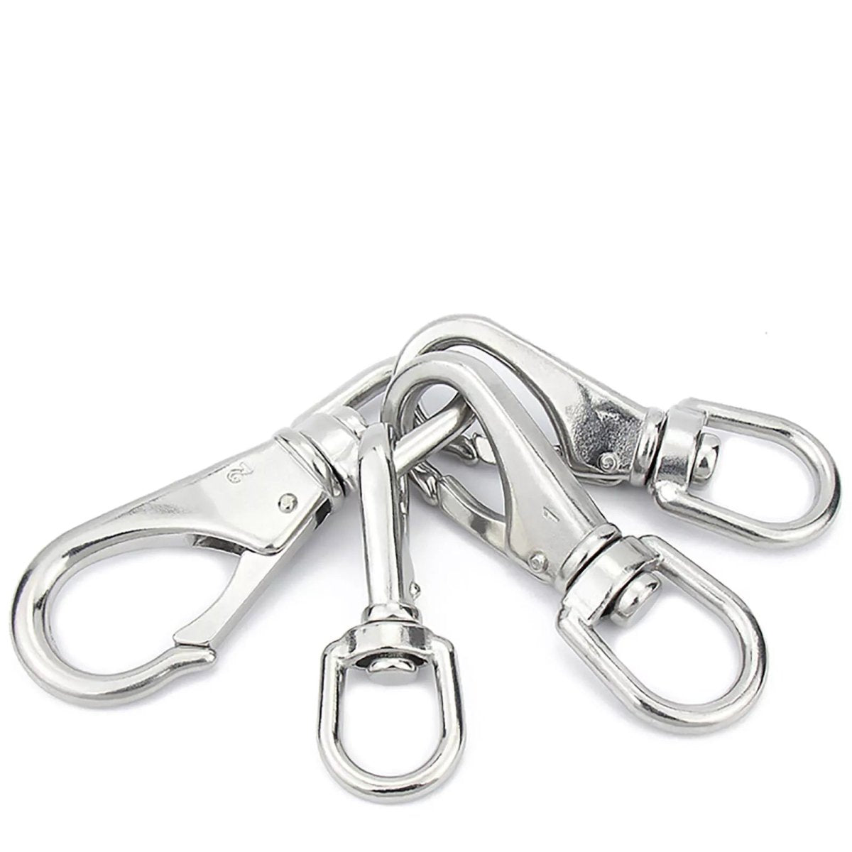 304 Stainless Steel Swivel Eye Snap Hooks M4 M5 M6 M7 - HomeDIYer
