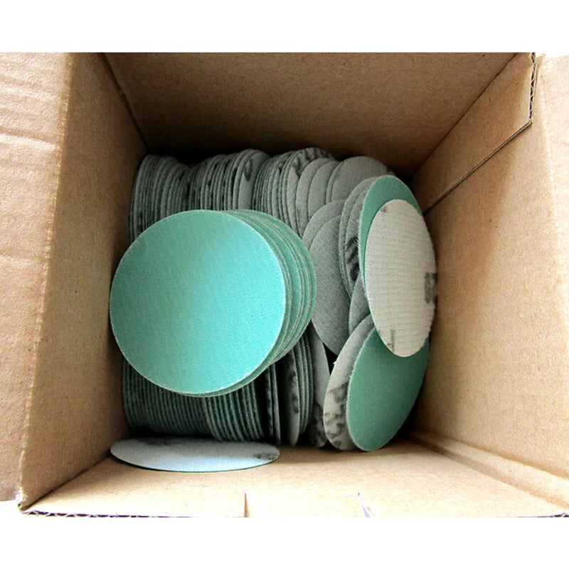 50mm Wet & Dry Sanding Discs 2" Sandpaper Film Pads Hook & Loop 40 - 2000 Grit