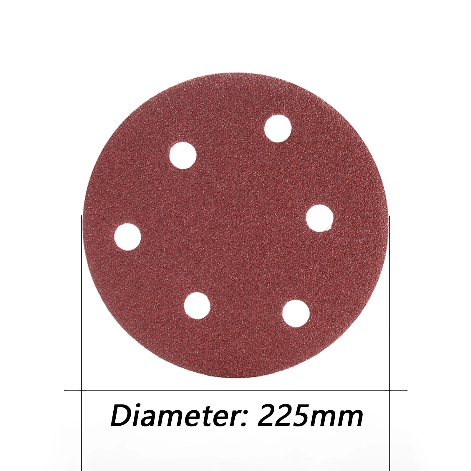 225mm 9 inch Sanding Discs 6 Hole Sandpaper 40/60-2000 Grit Orbital Sander Pads