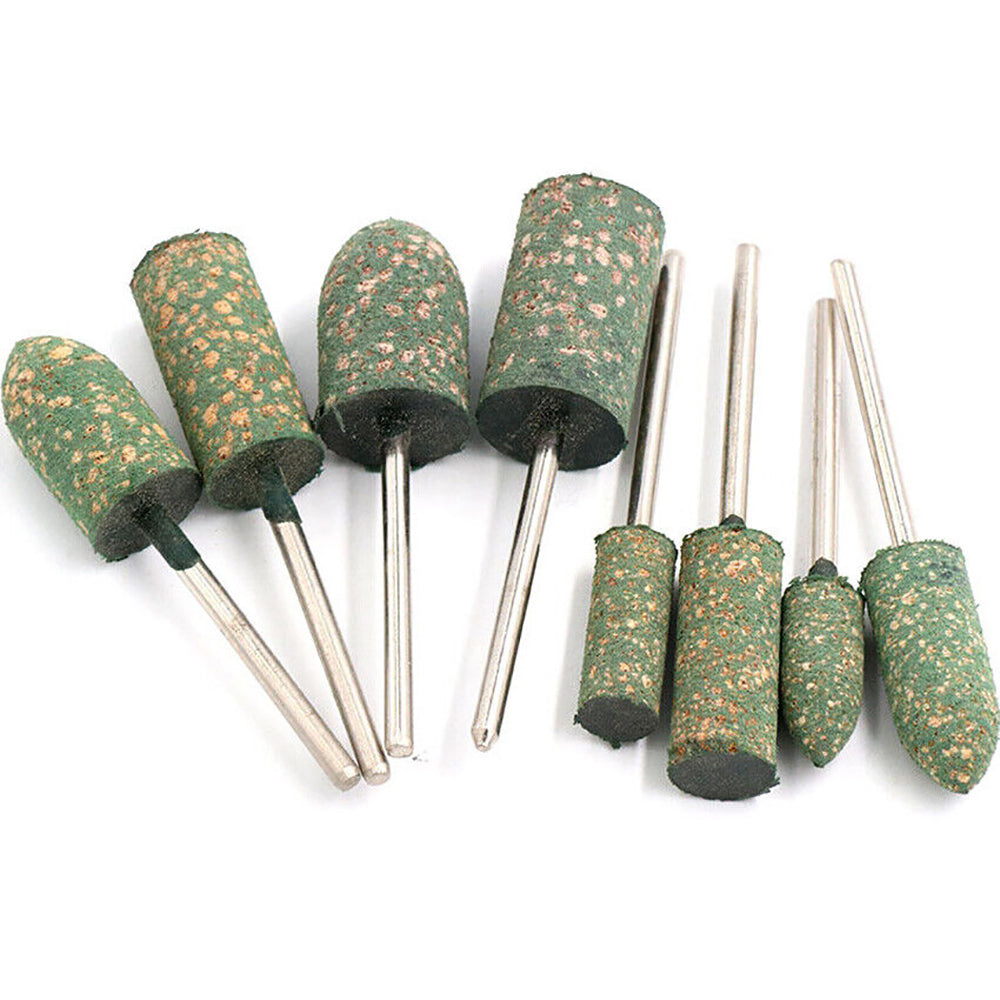Rubber Grinding Head 2.35/3mm Shank Bullet/cylindrical/T Type Grinding Buffing Wheel Polishing Burr Metal Wood Jade Stone