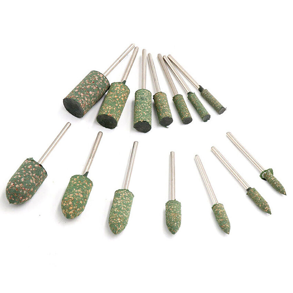 Rubber Grinding Head 2.35/3mm Shank Bullet/cylindrical/T Type Grinding Buffing Wheel Polishing Burr Metal Wood Jade Stone