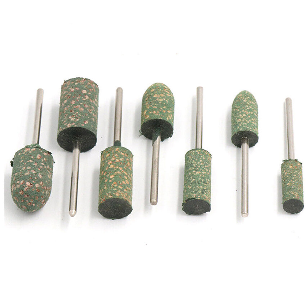 Rubber Grinding Head 2.35/3mm Shank Bullet/cylindrical/T Type Grinding Buffing Wheel Polishing Burr Metal Wood Jade Stone