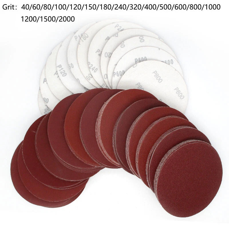 6 inch Sanding Discs 40- 2000 Grit Orbital Round Sand Paper Pads 150mm Hook Loop
