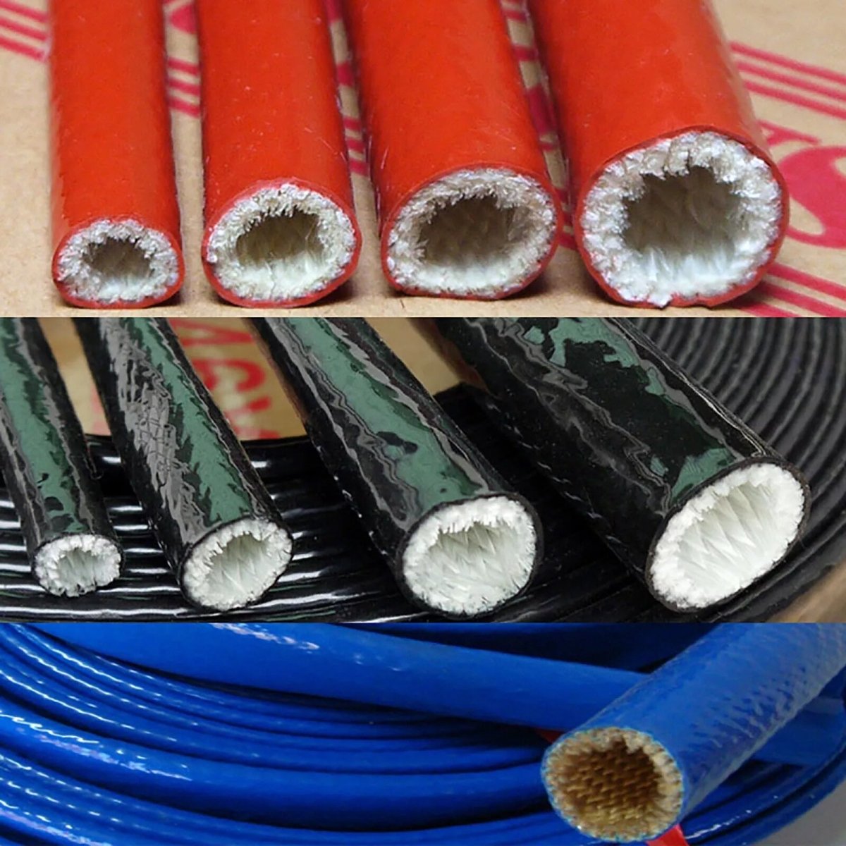Heat Shield Fireproof Silicone Rubber Coated Braided Fiberglass Shielded Sleeve - HomeDIYer