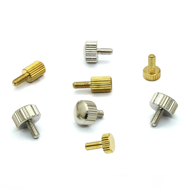 M3 M5 Brass Thumb Screws 4.5/6/10mm Length Knurled Grip Equipment Adjustment