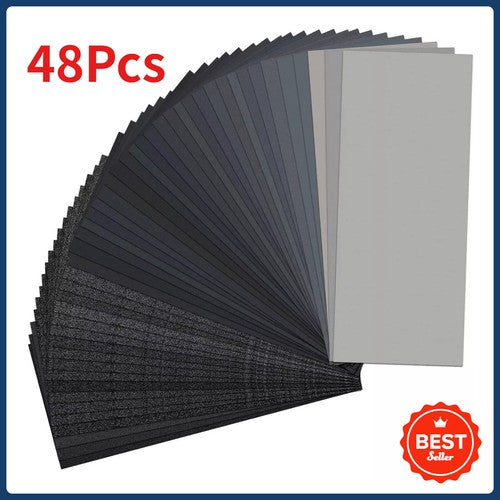 5" 125mm Sponge Red Sandpaper Wet & Dry Polishing Sanding Paper 300P-3000P