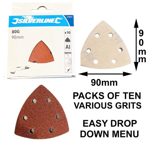 80*80*80mm Triangular Sponge Sandpaper Wet & dry Sanding Paper 300 -3000 grit