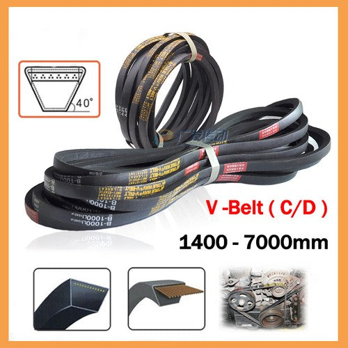 V-Belt A/B/C/D Section Metric Transmission Belt | 500–7000mm Perimeter