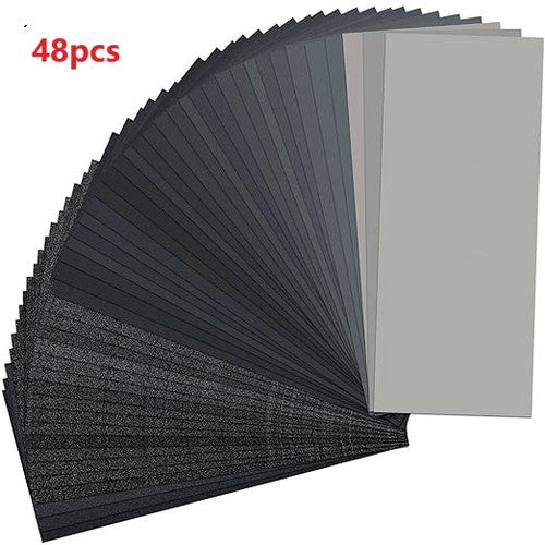 5" 125mm Sponge Red Sandpaper Wet & Dry Polishing Sanding Paper 300P-3000P