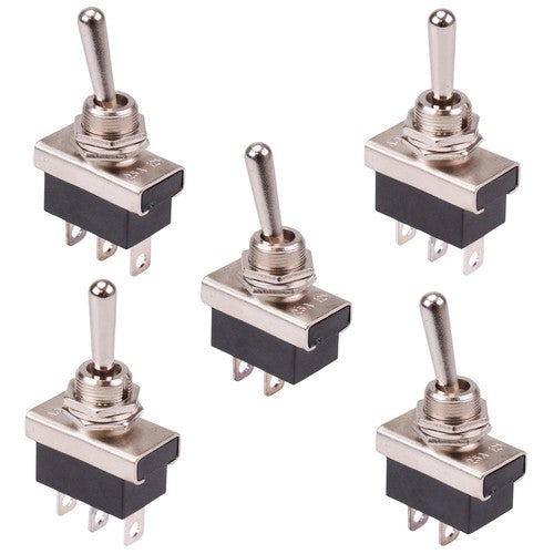 MTS PS Series Mini Toggle Switch — 3/6/9/12 Pin, 2-Way & 3-Way, Latching & Self-Resetting