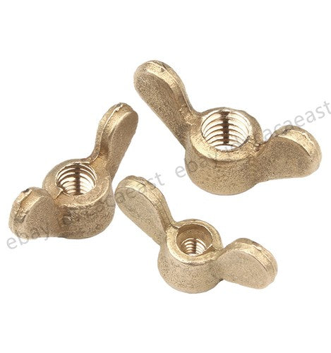 Solid Brass Wing Nuts For Metric Bolts & Screws Brass Wingnuts M4 M5 M6 M8~M20