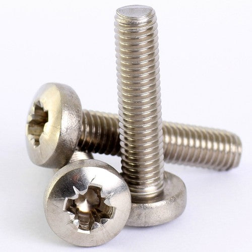 Big Pan Head Phillips Machine Screws – Carbon Steel, Nickel or Black Zinc, M2 to M6