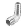 Female Thread Fitting x Barb Hose Tail End Elbow Connector A2 Stainless Steel