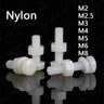Nylon Plastic Phillips & Hex Machine Screws – M8 M10 M12, Pan / Flat / Cap Head, with Nuts & Washers