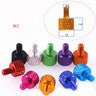 M2 Anodized Aluminum Knurled Thumb Screws – Flat Head Hand Grip Knob for PC Case & Modding (4–15mm Lengths) - HomeDIYer