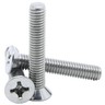 M2 & M3 Countersunk Pozidriv Machine Screws – Carbon Steel, Nickel or Black Zinc (3–22mm Overall Length)