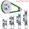 Aluminium U Pulley Single-Slot OD 30mm~100mm for Motor Machine 8MM PU Round Belt