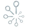 Screw-In Eye Hooks & Open Hooks — Nickel, Zinc & 304 Stainless, 16–106mm, All Sizes
