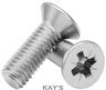 M2 & M3 Countersunk Pozidriv Machine Screws – Carbon Steel, Nickel or Black Zinc (3–22mm Overall Length)