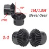 Bevel Gear 2 Module Ratio 1:1 Teeth 25 30 Bore Dia 10mm 12mm 14mm 15mm 16mm-28mm