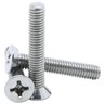 M2 & M3 Countersunk Pozidriv Machine Screws – Carbon Steel, Nickel or Black Zinc (3–22mm Overall Length)