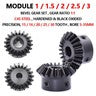 Bevel Gear 2 Module Ratio 1:1 Teeth 25 30 Bore Dia 10mm 12mm 14mm 15mm 16mm-28mm