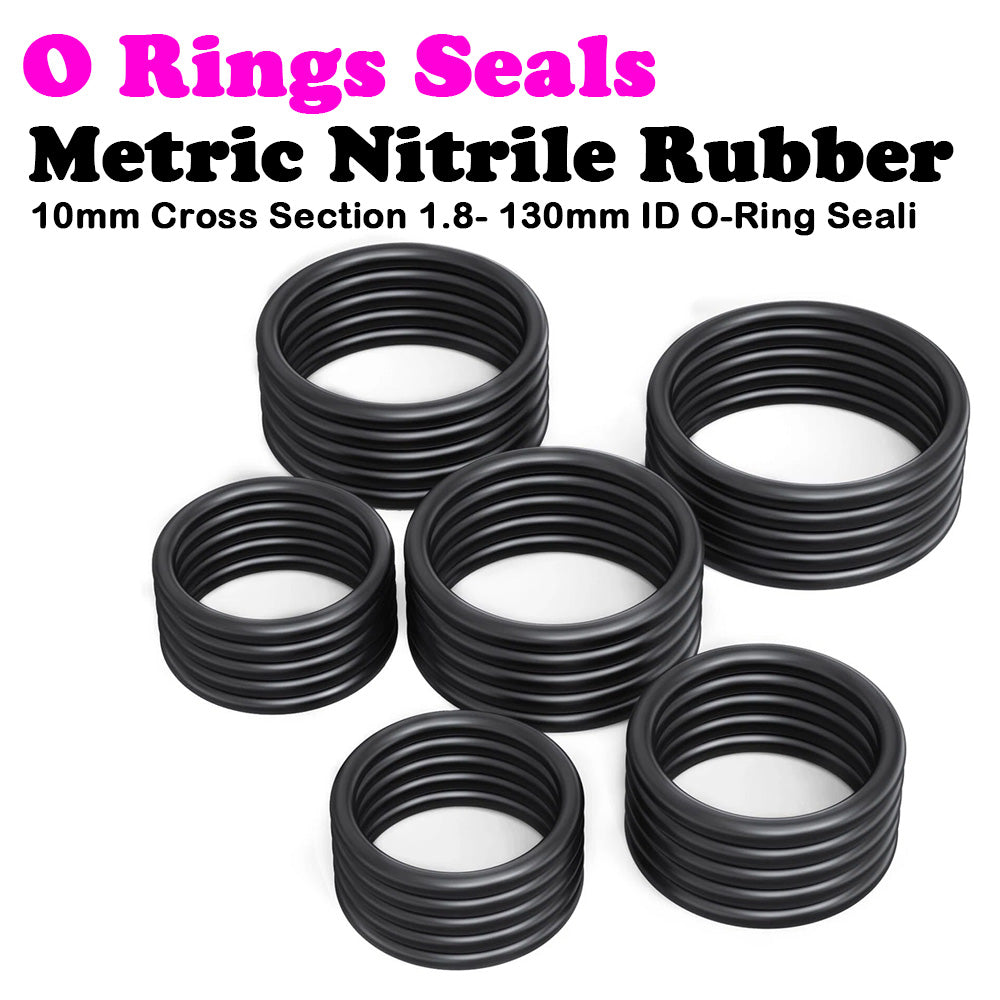 Metric Nitrile Rubber O Rings Seals 10mm Cross Section 60- 480mm ID O-Ring Seali