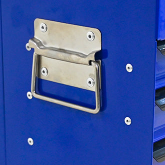 20-inch Steel Tool Box with Drawers – Blue Portable Tool Storage Organizer