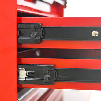 20-inch Steel Tool Box with Drawers – Red Portable Tool Storage Organizer
